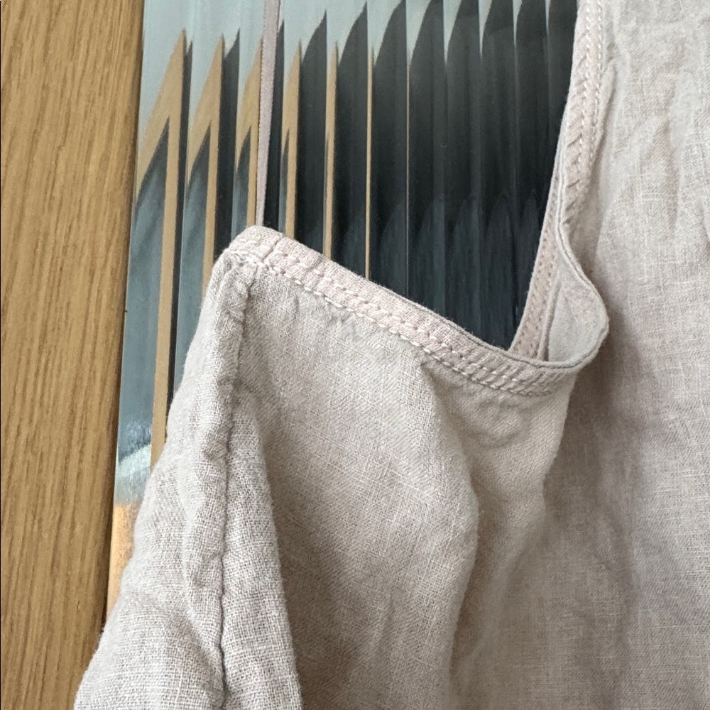Pilcro CROPPED LINEN HALTER TOP - Picture 4 of 5